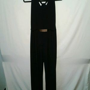 Black Halter Top Jumpsuit
